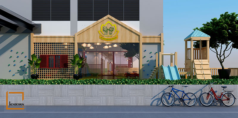 Thiết kế nhà trẻ mặt tiền
